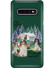 Load image into Gallery viewer, Cavalier King It's Who You Travel With Gift For Dog Lovers Phone case
