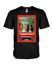 Load image into Gallery viewer, Cavalier Happy Holiday Gift For Dog Lovers Guys V-Neck
