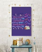 Load image into Gallery viewer, Butterflies When I Miss You I Just Have To Look Inside My Heart Gift For Lover Vertical Poster
