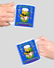 Load image into Gallery viewer, Baseball Drink Beer Day St Patrick's Day Gift For Baseball Lovers Mug
