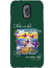 Load image into Gallery viewer, Butterfly Sunset On Beach Those We Love Don't Go Away Gift For Lover Phone case
