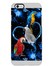 Load image into Gallery viewer, Lovely Phone Case Twinkling Blue Heart Gift For Parrots Lovers Phone case
