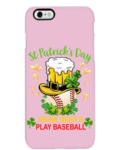 Load image into Gallery viewer, Baseball Drink Beer Day St Patrick's Day Gift For Baseball Lovers Phone case
