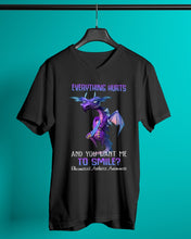 Load image into Gallery viewer, Everything Hurt And You Want Me To Smile Trending Guys V-Neck
