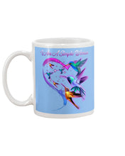 Load image into Gallery viewer, Hummingbirds Heart Shaped I Am A Simple Woman Gift For Mom Mug
