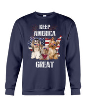 Load image into Gallery viewer, Keep America Great Yorkshire Terrier Gift For Dog Lovers Sweatshirt
