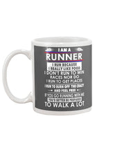 Load image into Gallery viewer, I Am A Runner I Run Because I Really Like Food Custom Design Mug
