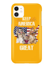 Load image into Gallery viewer, Keep America Great Yorkshire Terrier Gift For Dog Lovers Phone case
