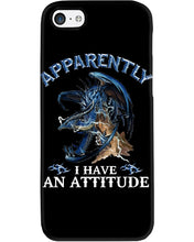 Load image into Gallery viewer, Apparently I Have An Attitude Blue Dragon Phone case
