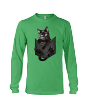 Load image into Gallery viewer, Cat In Your Front Pocket Perfect Gift For Friends Who Loves Cat Unisex Long Sleeve
