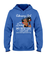 Load image into Gallery viewer, Betty Boop February Girl Living My Best Life Birthday Meaningful Gift Hoodie
