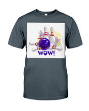 Load image into Gallery viewer, Bowling Wow Color Gift For Bowling Lovers Guys Tee
