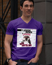 Load image into Gallery viewer, Boston Upside Down Now Let's Be Gift For Dog Lovers Guys V-Neck
