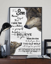 Load image into Gallery viewer, I Hope You Believe In Yourself Great Gift From Mom To Son Vertical Poster
