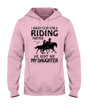 Load image into Gallery viewer, I Asked God For A Riding Partner He Sent Me My Daughter Trending Hoodie
