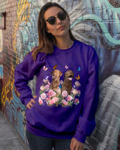 Load image into Gallery viewer, Gift For Dog LoversChesapeake Bay Retriever With Peonies Sweatshirt
