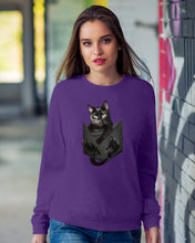 Load image into Gallery viewer, Cat In Your Front Pocket Perfect Gift For Friends Who Loves Cat Sweatshirt
