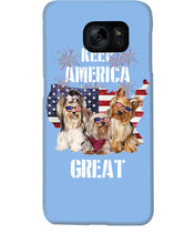 Load image into Gallery viewer, Keep America Great Yorkshire Terrier Gift For Dog Lovers Phone case
