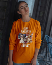 Load image into Gallery viewer, Keep America Great Yorkshire Terrier Gift For Dog Lovers Unisex Long Sleeve
