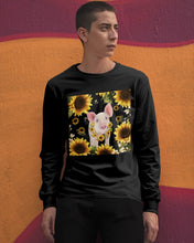 Load image into Gallery viewer, Beautiful Pig With Sunflowers Gift For Pig Lovers Unisex Long Sleeve
