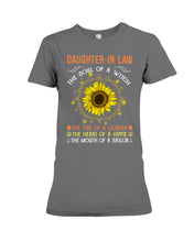 Load image into Gallery viewer, Daughter-in-law A Soul Of A Witch Fire Of A Lioness Ladies Tee
