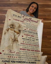 Load image into Gallery viewer, I Love You Mean That I Accept You Gift For Girlfriend Sherpa Blanket
