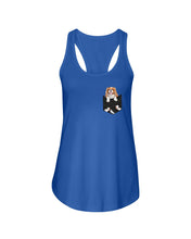 Load image into Gallery viewer, Cavalier King Charles Spaniel In Pocket - Dogs Lovers Gift Ladies Flowy Tank
