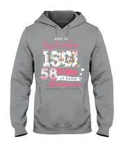 Load image into Gallery viewer, Made In September  1961 58    Years Of Being Awesome Trending Hoodie
