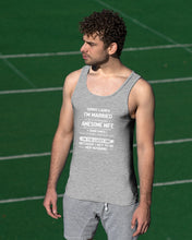 Load image into Gallery viewer, Gift For Husband I'm The Lucky One Because I Get To Be Her Husband Unisex Tank Top
