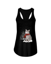 Load image into Gallery viewer, Cats Snow Funny Gift For Cats Lovers Ladies Flowy Tank

