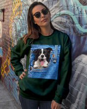 Load image into Gallery viewer, Border Collie In Denim Pocket Gift For Dog Lovers Sweatshirt
