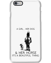 Load image into Gallery viewer, A Girl Her Dog Her Horse It's A Beautiful Thing Phone case
