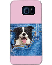 Load image into Gallery viewer, Border Collie In Denim Pocket Gift For Dog Lovers Phone case
