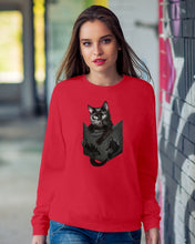 Load image into Gallery viewer, Cat In Your Front Pocket Perfect Gift For Friends Who Loves Cat Sweatshirt
