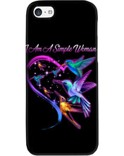 Load image into Gallery viewer, Hummingbirds Heart Shaped I Am A Simple Woman Gift For Mom Phone case
