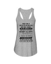 Load image into Gallery viewer, A Soiled Husband Of A September  Freaking Awesome Wife Birthday Gift Ladies Flowy Tank
