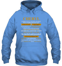 Load image into Gallery viewer, Cheryl Custom Name Gift A Warrior's Mentality With A Poet's Soul Hoodie
