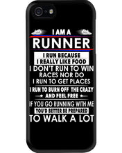 Load image into Gallery viewer, I Am A Runner I Run Because I Really Like Food Custom Design Phone case
