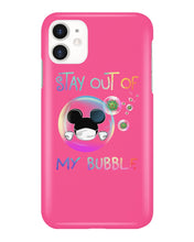 Load image into Gallery viewer, Lovely Phone Case Rainbow Design Stay Out Of My Bubble Gift For Friends Phone case

