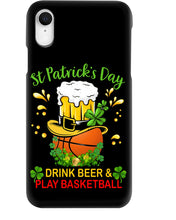 Load image into Gallery viewer, Basketball Drink Beer St Patrick's Day Gift For Basketball Lovers Phone case
