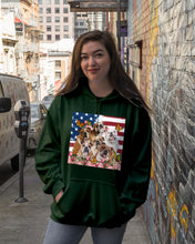 Load image into Gallery viewer, Bull Dogs USA Flag And Butterfly Pattern Gift For Dog Lovers Hoodie
