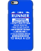Load image into Gallery viewer, I Am A Runner I Run Because I Really Like Food Custom Design Phone case
