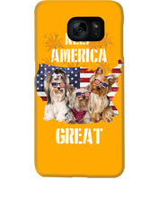Load image into Gallery viewer, Keep America Great Yorkshire Terrier Gift For Dog Lovers Phone case
