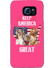 Load image into Gallery viewer, Keep America Great Yorkshire Terrier Gift For Dog Lovers Phone case
