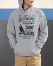 Load image into Gallery viewer, Look Right Beside You Eagle Mom Gift For Son Hoodie
