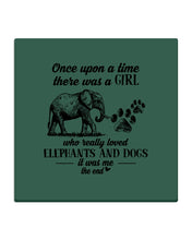 Load image into Gallery viewer, A Girl Really Loved Elephants And Dogs  Special Custom Design Coaster
