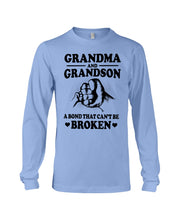 Load image into Gallery viewer, Grandma And Grandson A Bond That Can't Be Broken Custom Design Unisex Long Sleeve
