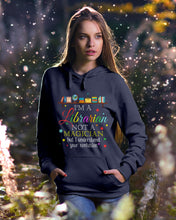 Load image into Gallery viewer, I Am A Librarian Not A Magician Custom Design Gifts Hoodie
