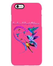 Load image into Gallery viewer, Hummingbirds Heart Shaped I Am A Simple Woman Gift For Mom Phone case
