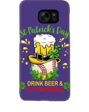 Load image into Gallery viewer, Baseball Drink Beer Day St Patrick's Day Gift For Baseball Lovers Phone case
